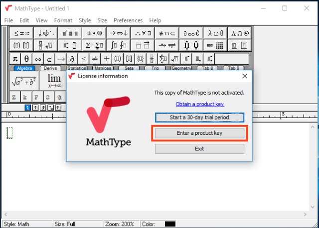 MathType 7.9.6 Crackeado + Product Key Baixar PT-BR Screenshot
